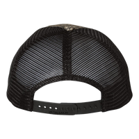 Richardson Garment Washed Printed Trucker Cap, Realtree Timber / Black, Back view
