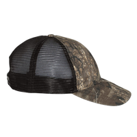 Richardson Garment Washed Printed Trucker Cap, Realtree Timber / Black, Right Side view