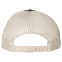 Richardson Garment-Washed Trucker Cap, Brown / Khaki / Khaki, Back view