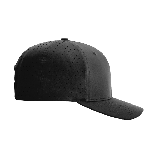 Richardson Laser Perf R-Flex Cap, Black, Right Side view