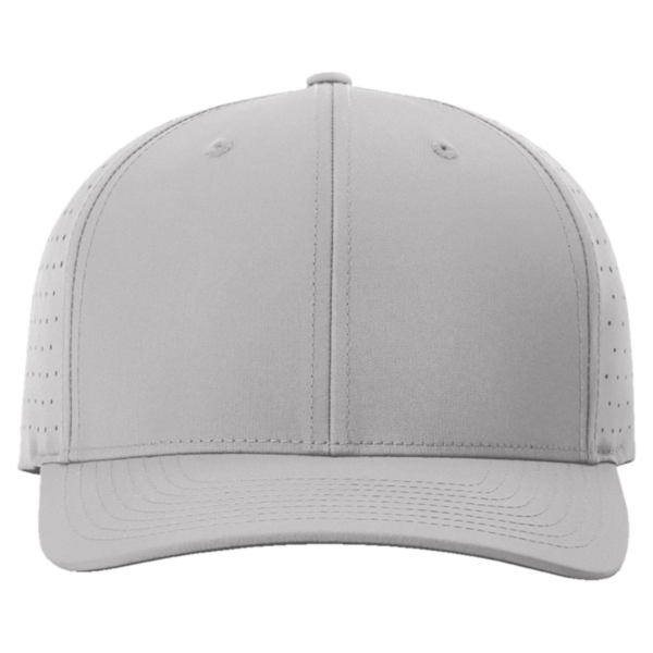 Richardson Laser Perf R-Flex Cap, Grey, Front view