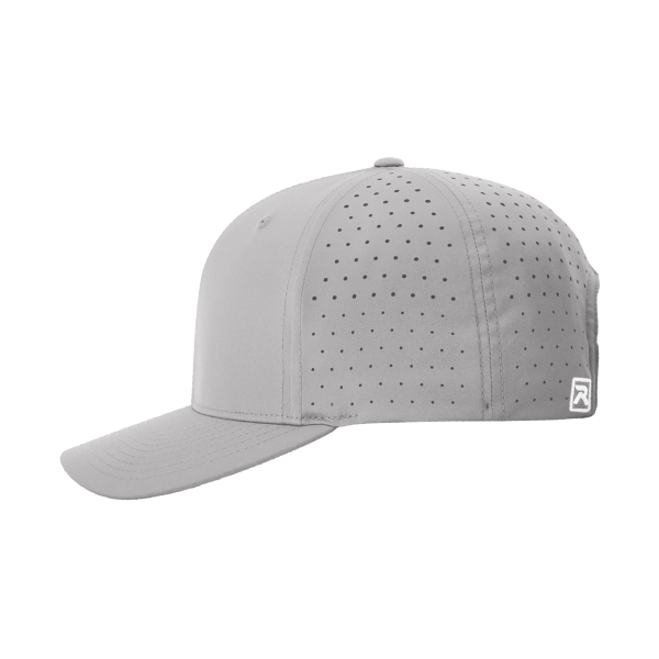 Richardson Laser Perf R-Flex Cap, Grey, Left Side view