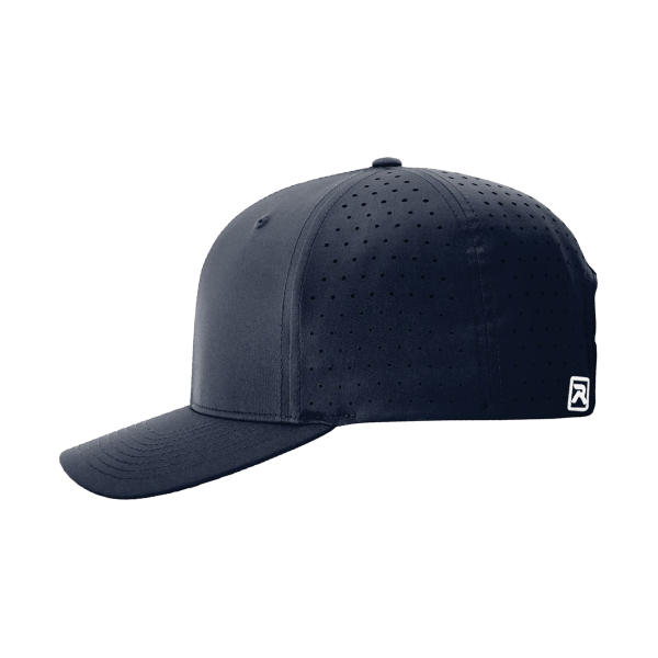 Richardson Laser Perf R-Flex Cap, Navy, Left Side view