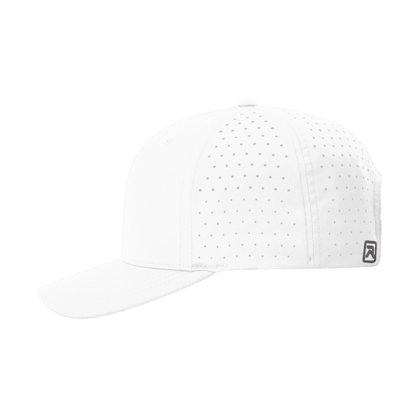 Richardson Laser Perf R-Flex Cap, White, Left Side view
