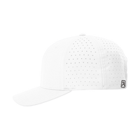 Richardson Laser Perf R-Flex Cap, White, Left Side view