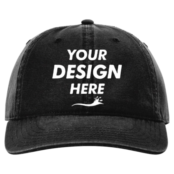 Richardson Odell Cap, Black, Front view, Mockup
