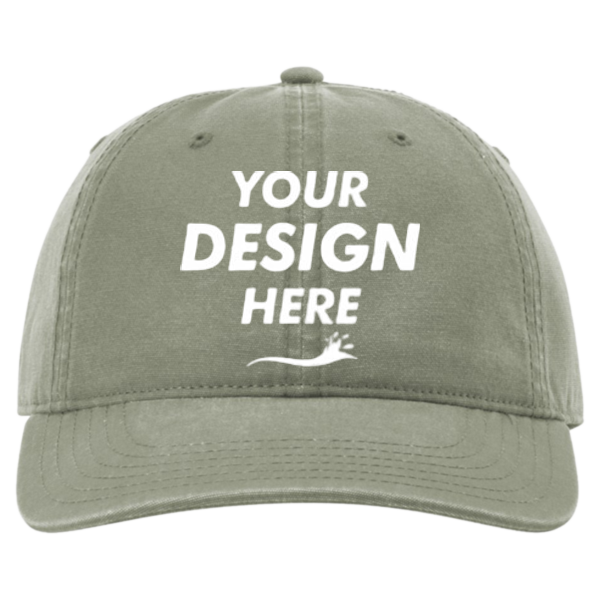 Richardson Odell Cap, Olive Green, Front view, Mockup