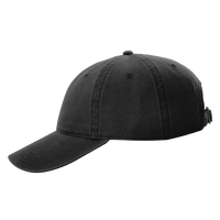 Richardson Peach Twill Dad Hat, Black, Left Side view
