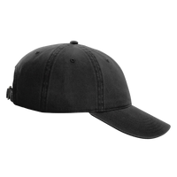 Richardson Peach Twill Dad Hat, Black, Right Side view