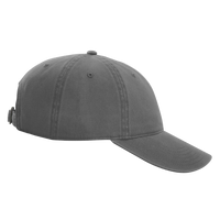 Richardson Peach Twill Dad Hat, Grey, Right Side view