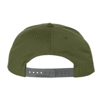 Richardson Pinch Front Structured Snapback Trucker Cap, Army Olive, Back view