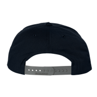 Richardson Pinch Front Structured Snapback Trucker Cap, Black, Back view