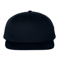 Richardson Pinch Front Structured Snapback Trucker Cap, Black, Front view