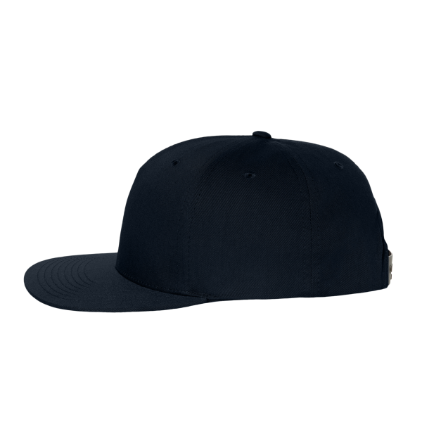 Richardson Pinch Front Structured Snapback Trucker Cap, Black, Left Side view