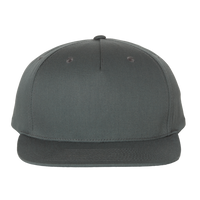 Richardson Pinch Front Structured Snapback Trucker Cap, Flint Grey, Front view