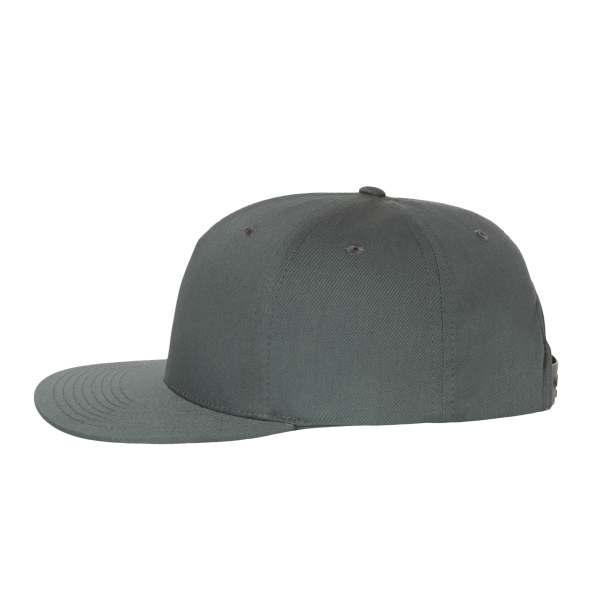 Richardson Pinch Front Structured Snapback Trucker Cap, Flint Grey, Left Side view