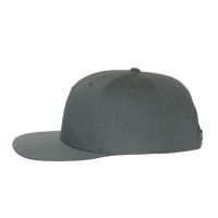 Richardson Pinch Front Structured Snapback Trucker Cap, Flint Grey, Left Side view