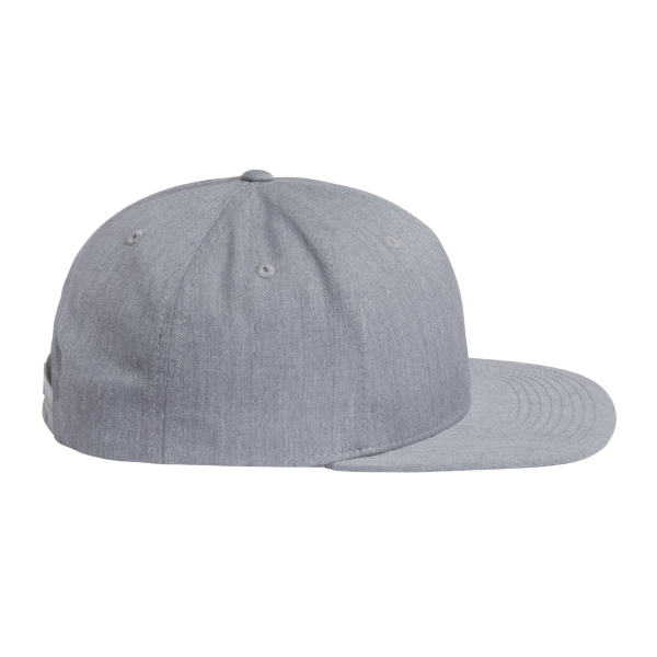 Richardson Pinch Front Structured Snapback Trucker Cap, Heather Grey, Right Side view