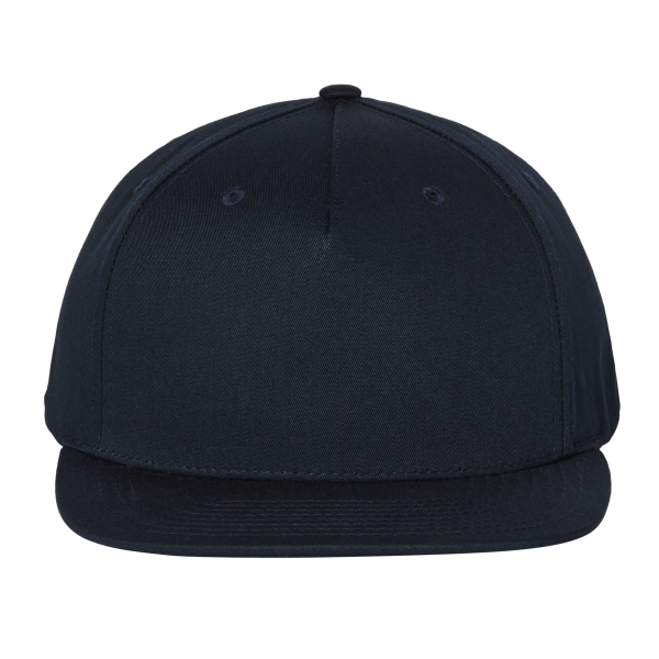 Richardson Pinch Front Structured Snapback Trucker Cap, Navy, Front view