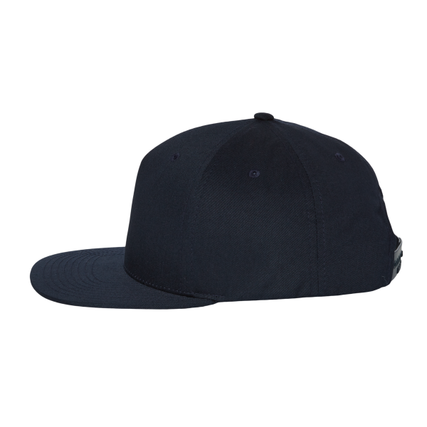 Richardson Pinch Front Structured Snapback Trucker Cap, Navy, Left Side view