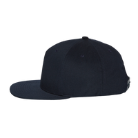 Richardson Pinch Front Structured Snapback Trucker Cap, Navy, Left Side view