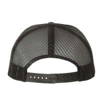 Richardson Printed Trucker Cap, Kryptek Typhon / Black / Black, Back view