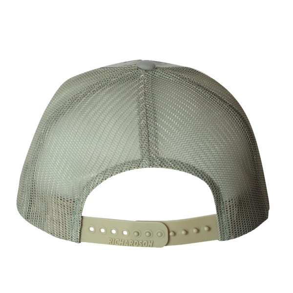 Richardson Printed Trucker Cap, Military Digital Camo / Light Green / Light Green, Back view