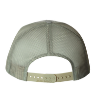 Richardson Printed Trucker Cap, Military Digital Camo / Light Green / Light Green, Back view
