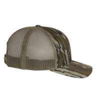 Richardson Printed Trucker Cap, Mossy Oak Bottomland / Loden / Loden, Right Side view