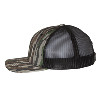 Richardson Printed Trucker Cap, Realtree Original / Black / Black, Left Side view