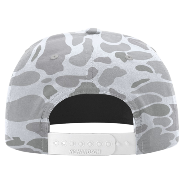 Richardson Printed Umpqua Gramps Cap, Blizzard Duck Camo / White, Back view