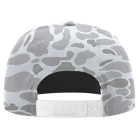 Richardson Printed Umpqua Gramps Cap, Blizzard Duck Camo / White, Back view