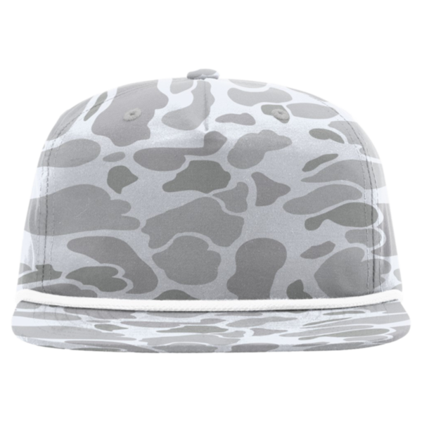 Richardson Printed Umpqua Gramps Cap, Blizzard Duck Camo / White, Front view