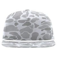 Richardson Printed Umpqua Gramps Cap, Blizzard Duck Camo / White, Front view