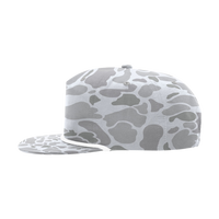 Richardson Printed Umpqua Gramps Cap, Blizzard Duck Camo / White, Left Side view