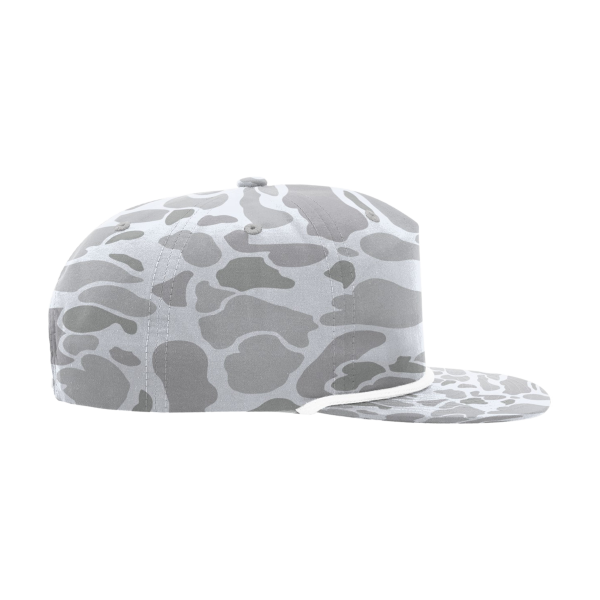 Richardson Printed Umpqua Gramps Cap, Blizzard Duck Camo / White, Right Side view