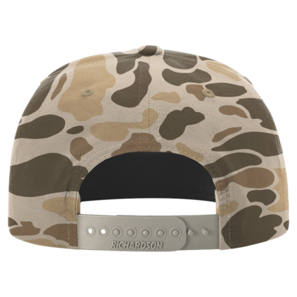 Richardson Printed Umpqua Gramps Cap, Harvest Duck Camo / Light Brown, Back view