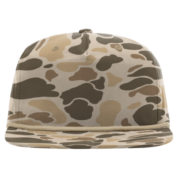 Richardson Printed Umpqua Gramps Cap, Harvest Duck Camo / Light Brown, Front view