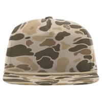 Richardson Printed Umpqua Gramps Cap, Harvest Duck Camo / Light Brown, Front view