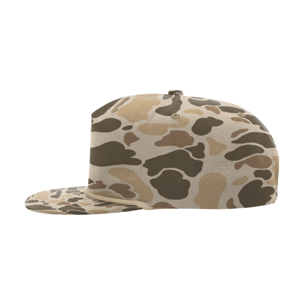 Richardson Printed Umpqua Gramps Cap, Harvest Duck Camo / Light Brown, Left Side view