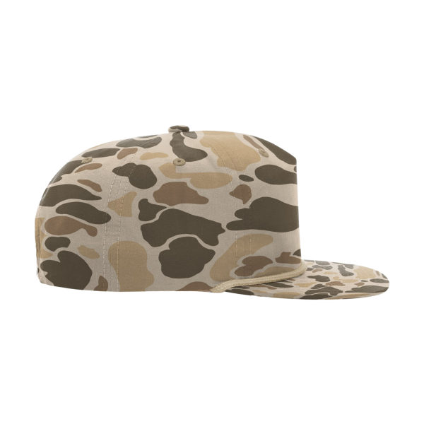 Richardson Printed Umpqua Gramps Cap, Harvest Duck Camo / Light Brown, Right Side view