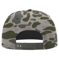 Richardson Printed Umpqua Gramps Cap, Marsh Duck Camo / Olive Green, Back view