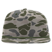 Richardson Printed Umpqua Gramps Cap, Marsh Duck Camo / Olive Green, Front view