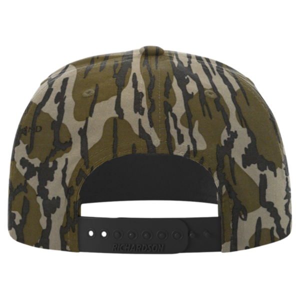 Richardson Printed Umpqua Gramps Cap, Mossy Oak Bottomland / Black, Back view