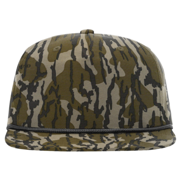 Richardson Printed Umpqua Gramps Cap, Mossy Oak Bottomland / Black, Front view