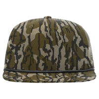 Richardson Printed Umpqua Gramps Cap, Mossy Oak Bottomland / Black, Front view
