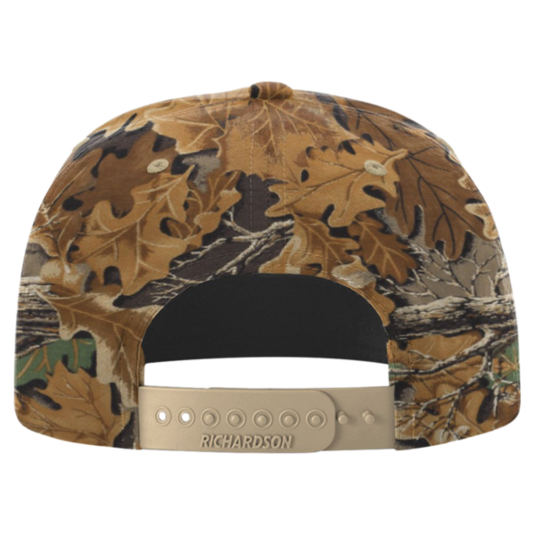 Richardson Printed Umpqua Gramps Cap, Realtree Advantage / Khaki, Back view