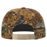 Richardson Printed Umpqua Gramps Cap, Realtree Advantage / Khaki, Back view