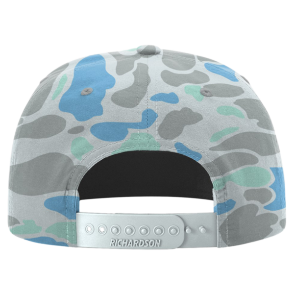 Richardson Printed Umpqua Gramps Cap, Saltwater Duck Camo / Charcoal, Back view