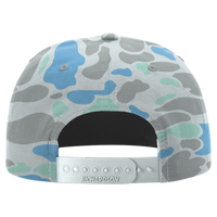 Richardson Printed Umpqua Gramps Cap, Saltwater Duck Camo / Charcoal, Back view